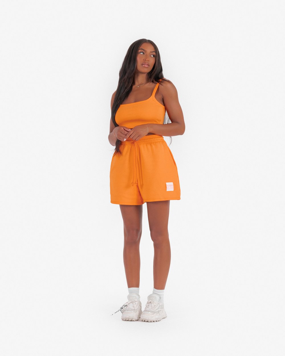 Orange on sale jogger shorts